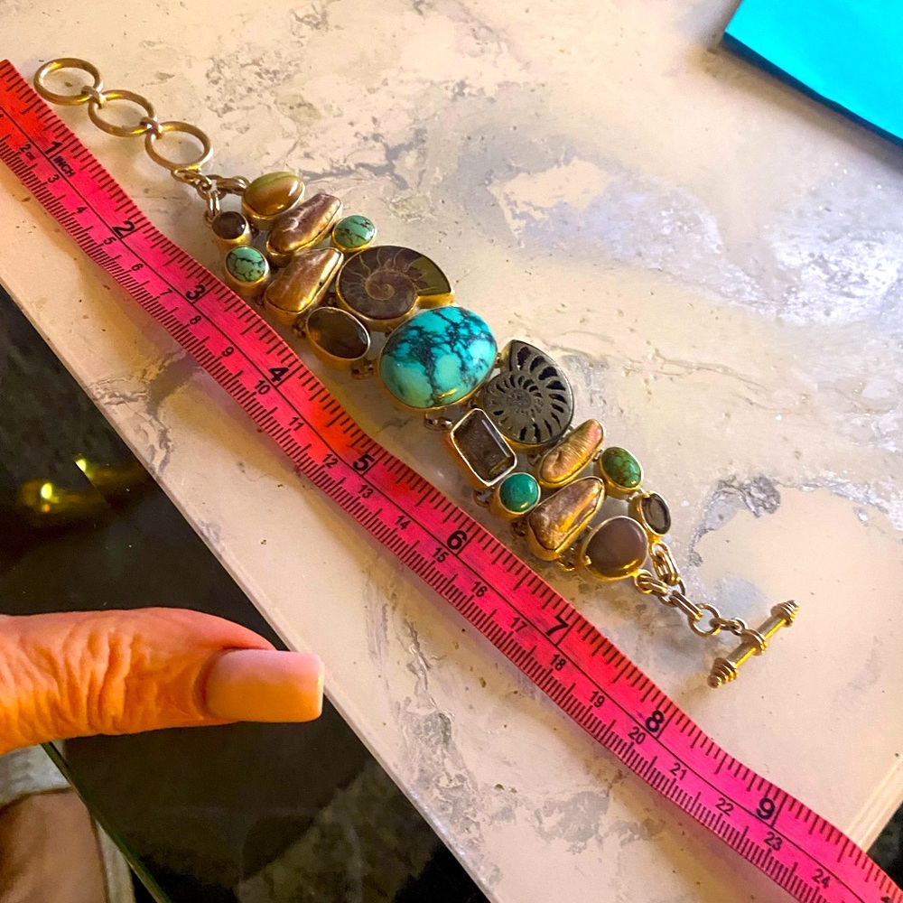 Vintage multi stones …. Silver. Unique. Real stones